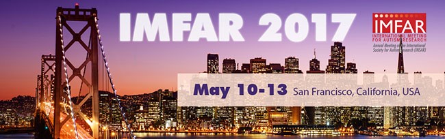 IMFAR meeting poster, which contains city of San Francisco and date of meeting
