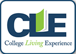 College Living Experience logo which includes those words