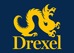 Drexel University logo which includes their name and a lion