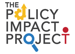 The Policy Impact Project Logo with those words