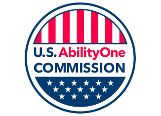 The U.S. AbilityOne Commission logo,which includes those words
