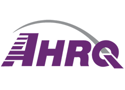 AHRQ logo which includes those letters