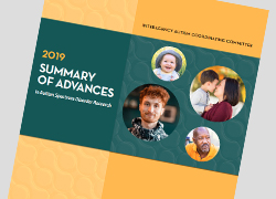 2019 Summary of Advances in Autism Research Cover