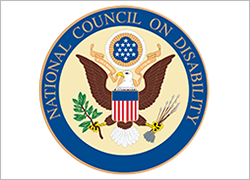 National Council on Disability Logo which includes an eagle and the words National Council on Disability