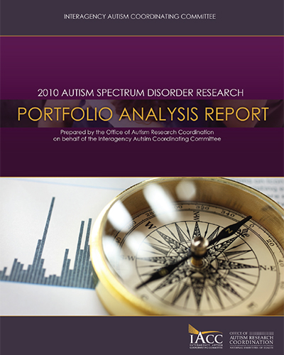 Autism Spectrum Disorder Research Portfolio Analysis Report 2010 Research Types Iacc 7627