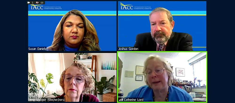 IACC meeting with Susan Daniels, Joshua Gordon, Catherine Lord, and Dena Gassner