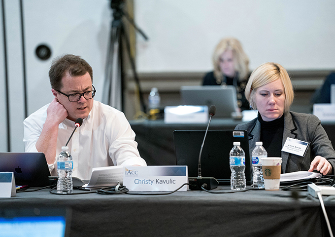 IACC Members Kevin Pelphrey and Christy Kavulic at January 2019 IACC Meeting