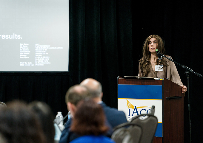 Lindsey Nebeker at IACC 2019 Health Workshop